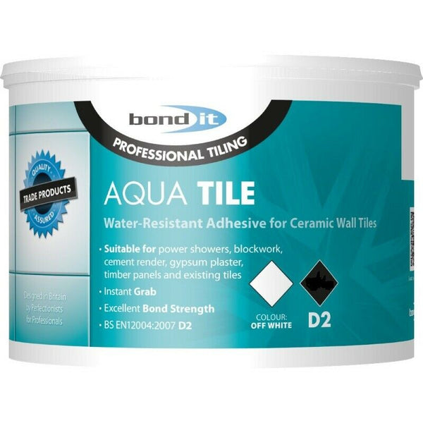 Aqua-Tile Water-Resistant Wall Tile Adhesive Ready Mixed
