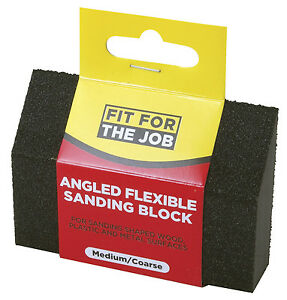 25mm x 100mm x 70mm Angled Flexible Sanding Block