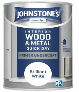 Johnstone's Quick Dry Primer Undercoat - Brilliant White 1.25L