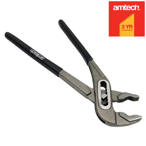 Amtech® 10" 250mm Slim Jaw Slip-Joint Waterpump Pliers Plumbing Wrench Grips
