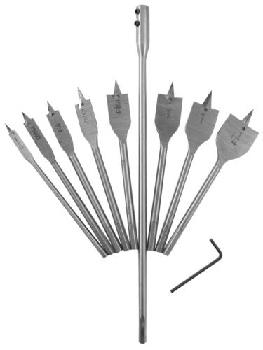 Dekton 10pc Flat Wood Drill 6-10-13-16-20-22