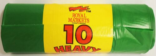 Royal Markets 10 Heavy Duty Garden Green Sacks