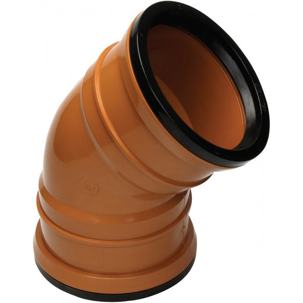 110mm Underground 45° Double Socket Bend