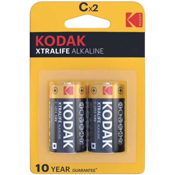 Kodak Xtralife Alkaline battery C Pack Of 2