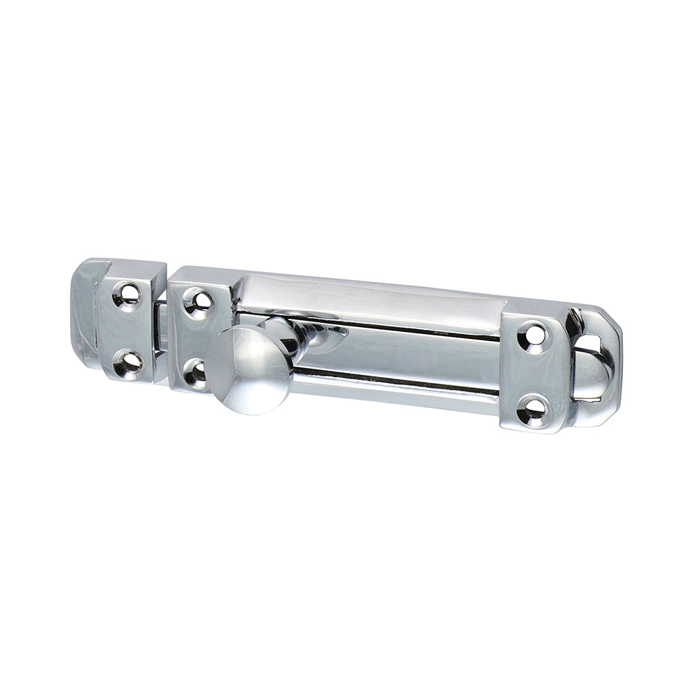 Contract Flat Section Bolt - Polished Chrome 110 x 25mm