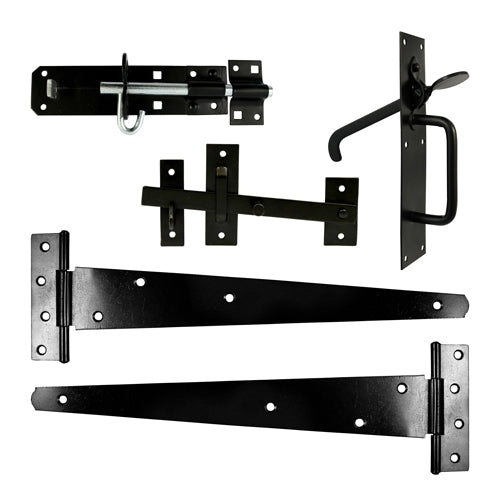 Side Gate Kit Suffolk Latch Black