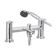 Cascade Chrome 3/4" Arch Deck Mounted Bath Shower Mixer Tap