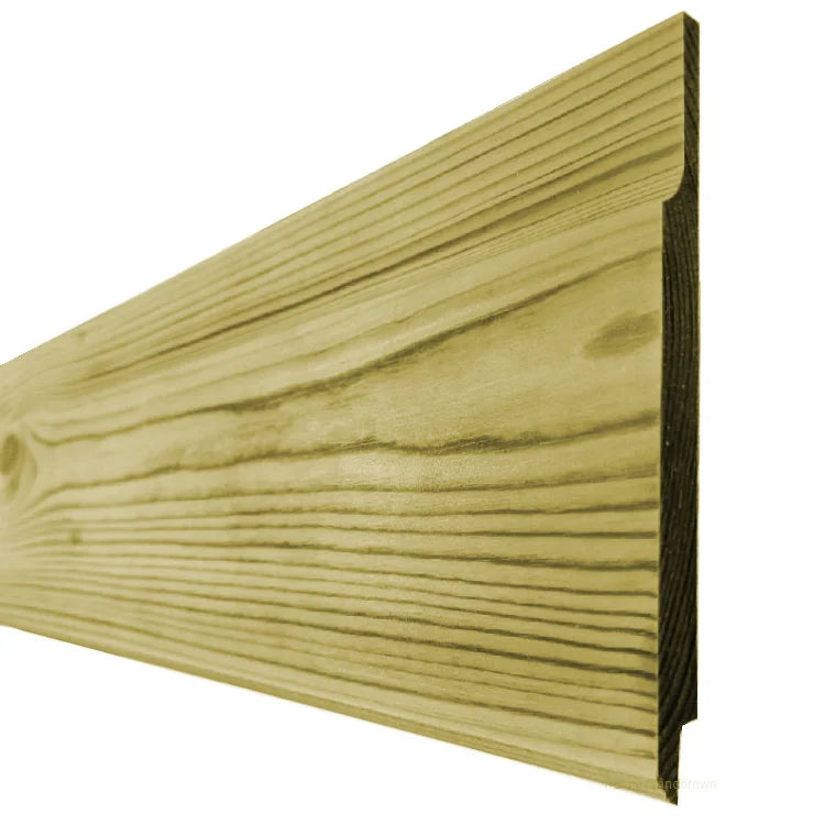 Treated Green Shiplap Cladding 125 x 19mm (5" x ¾") NOM PEFC