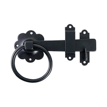 Ring Gate Latch Plain Black