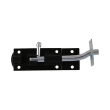 150mm Necked Tower Bolt - Black