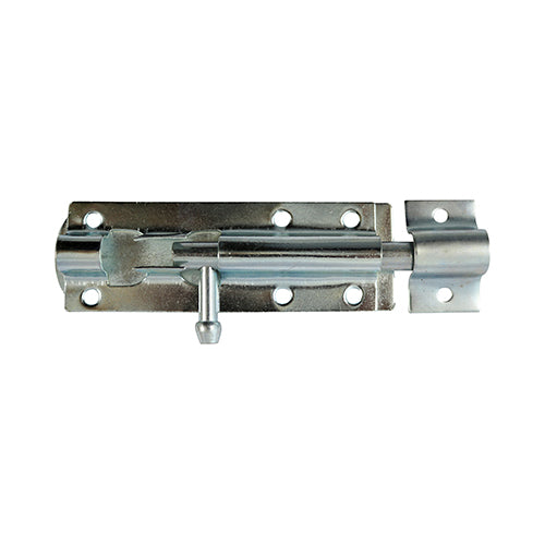 Straight Tower Bolt Zinc 200mm