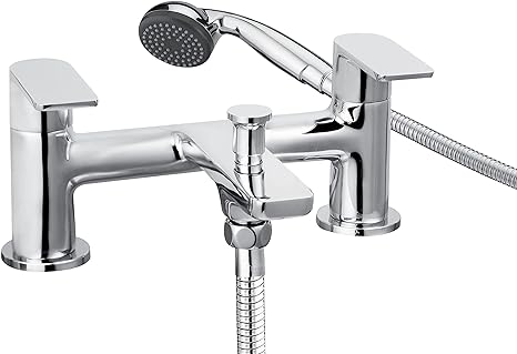 Cascade Trapeze Chrome Bath Shower MIxer