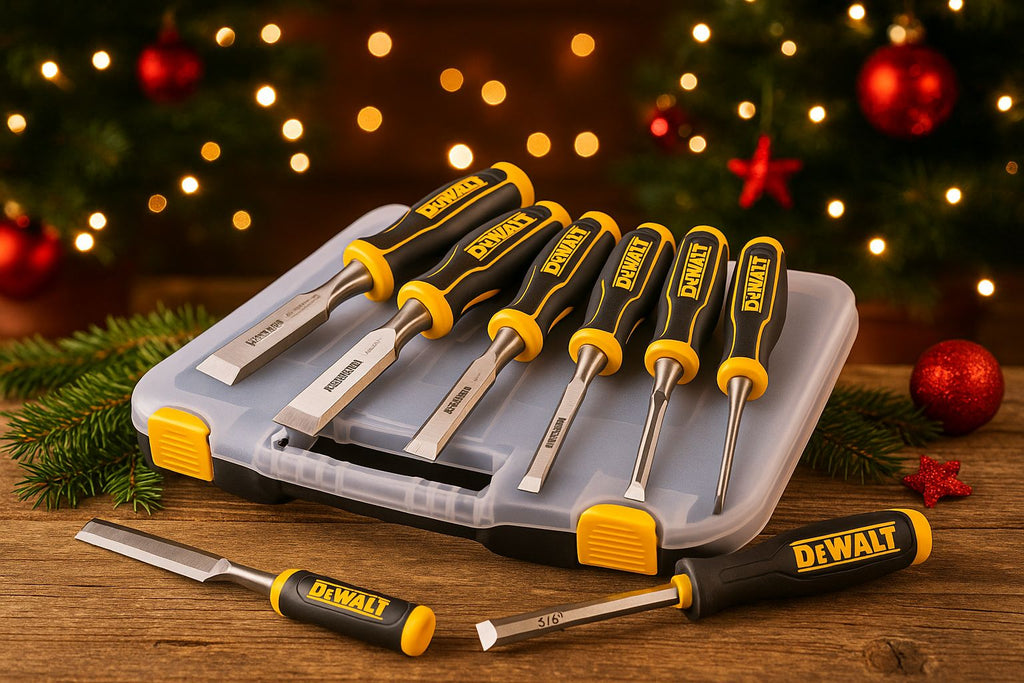 DeWalt 6 Piece Chisel Set With Free Chisel Knife