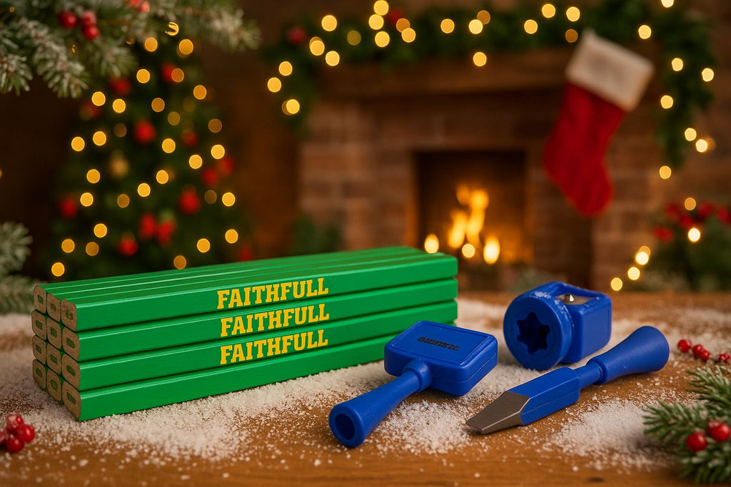 Komelon Carpenters Pencils & Sharpener Set