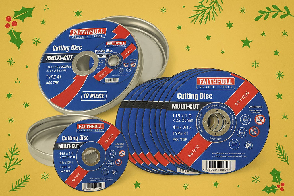 Faithfull Multi-Purpose Cutting Discs 115mm x 1.0mm x 22.3mm Pack Of 10