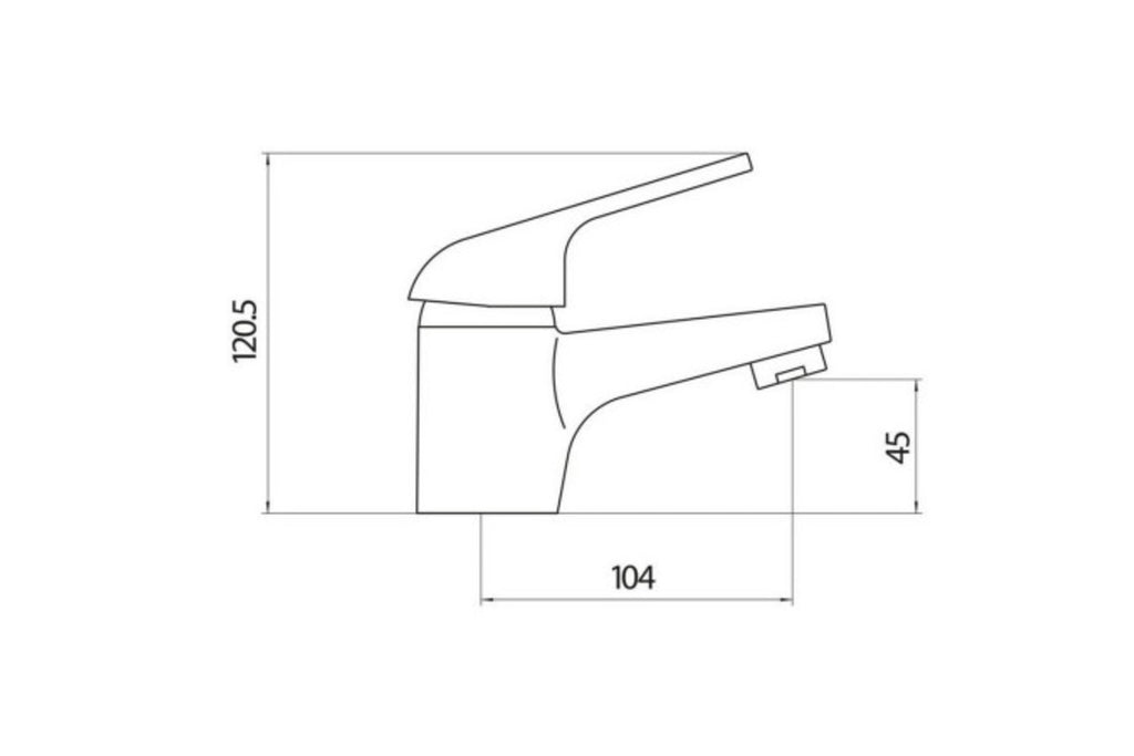 Mono Basin Mixer with Push Waste 40mm