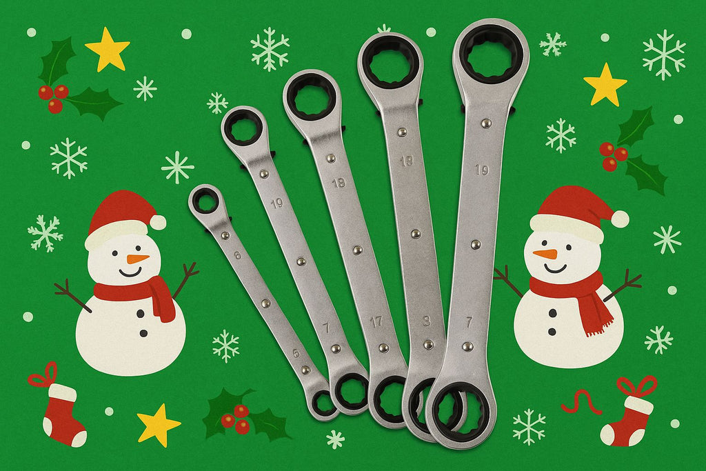 Amtech 5 Piece Ring Ratchet Spanner Set