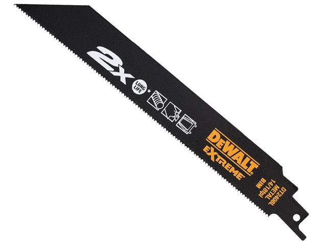 DeWalt DT2408L-QZ Metal Reciprocating Blades 203mm 14/18 TPI x 5