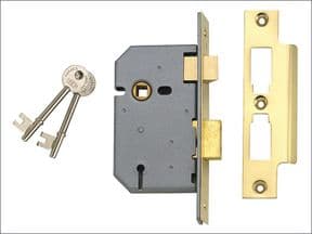 Union 3 Lever Mortice Sashlock Satin Chrome 65mm