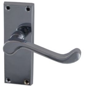 Latch Handle Scroll Chrome