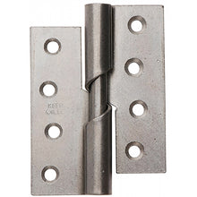 Left Hand Rising Butt Hinges Steel Pack 2