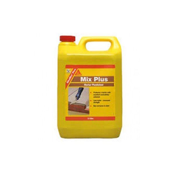 Sika Mix Plus Mortar Plasticiser Admixture - 5L