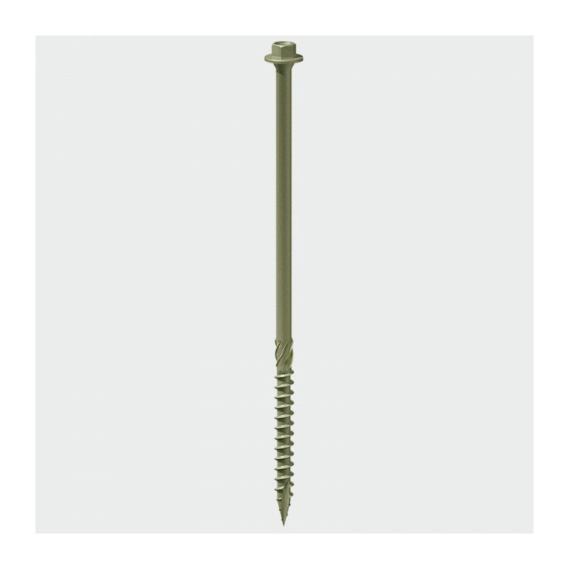 6.7 x 125mm 125IN Hex Head Index Timber Screws - Organic Green - Box of 50