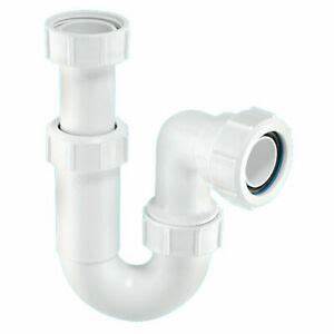 McAlpine 40 mm White Adjustable Swivel P-Trap ASC10