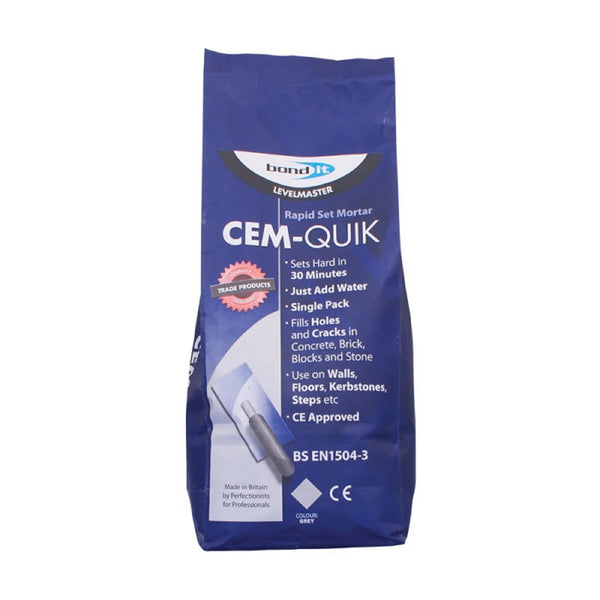 Rapid Set Cement Repair Mortar Levelmaster Cem-Quik 5KG