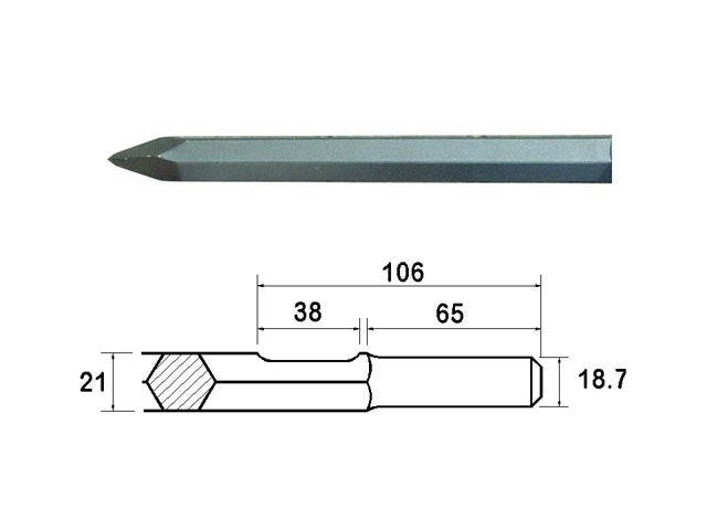 Kango Shank Point 450mm