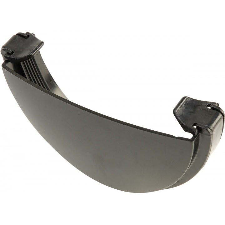 125mm Gutter Stopend External Black