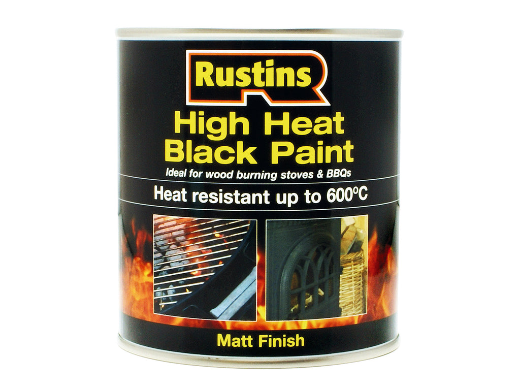 Rustins High Heat Paint Black