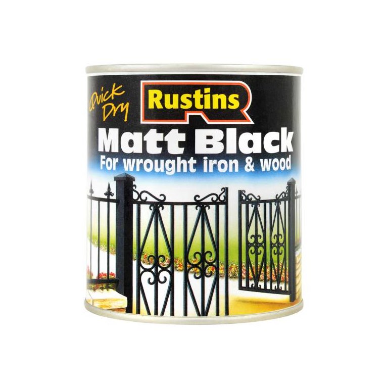 Rustins Quick Dry Black Matt Paint