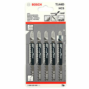 Bosch HCS Jigsaw Blades T144D (Coarse Cut for Wood) - Pack of 5 – MemsDIY