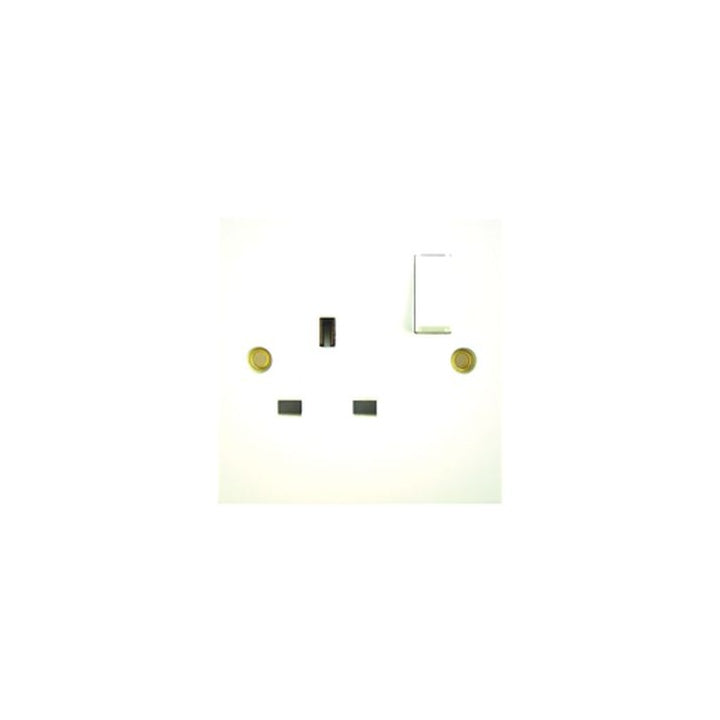 White Switched Electrical Socket