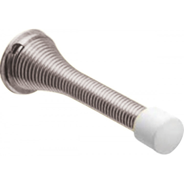 Spring Doorstop Nickel Plated 76mm