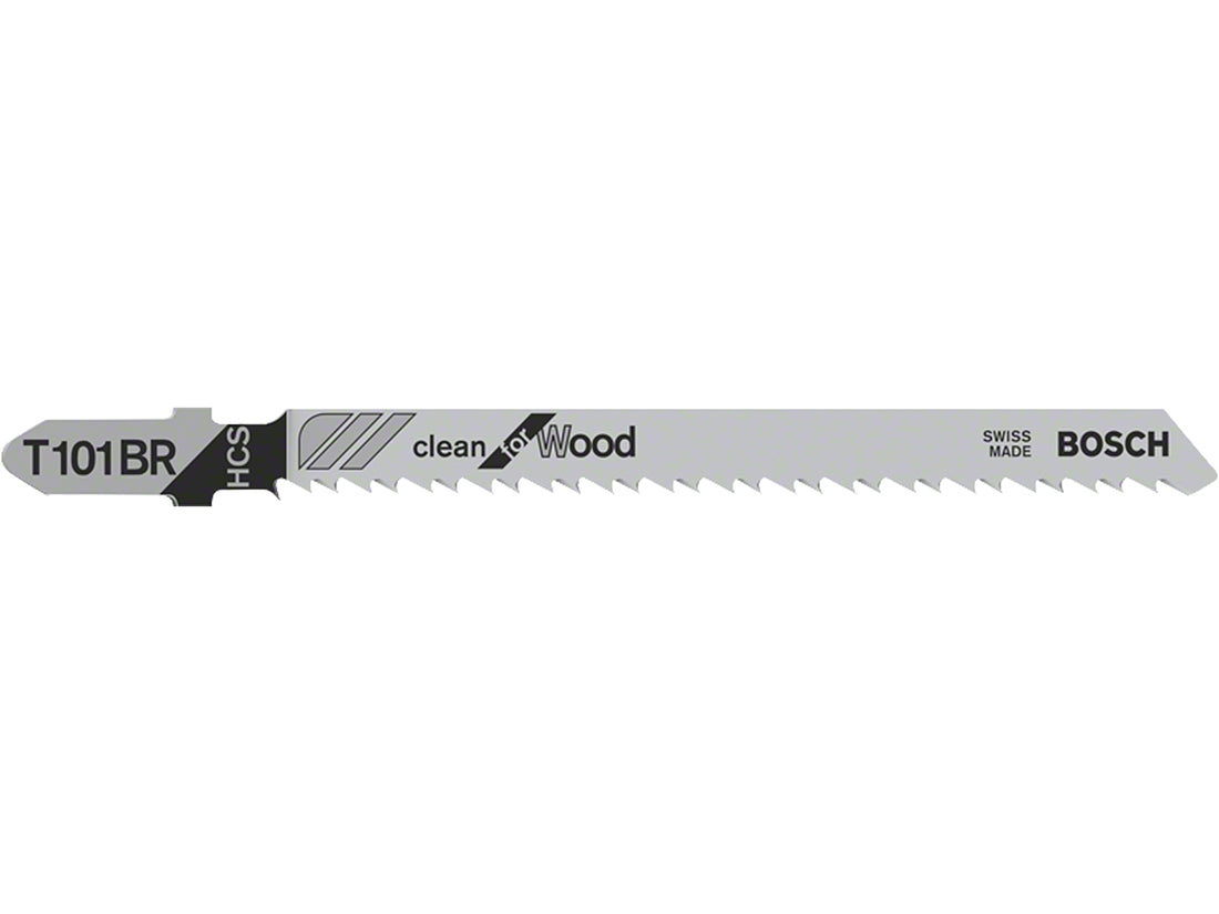 Bosch T101BR Reversible Pitch Clean Wood Jigsaw Blades 5pk