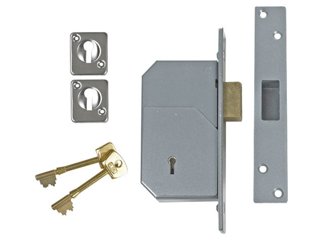 Union Series 5 Detainer Deadlock 73mm Satin Chrome