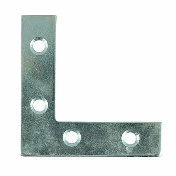 Timco Corner Plates Silver - 50 x 50 x 13 (4 Pack Bag)