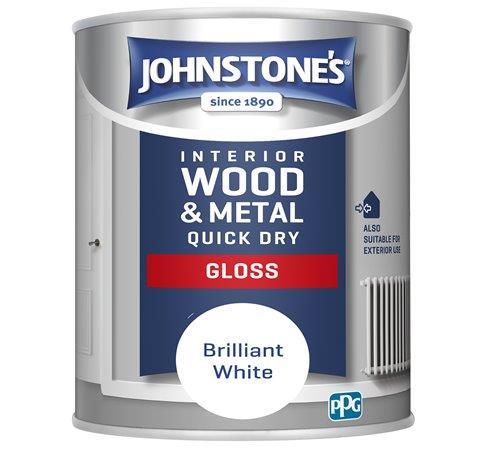 Johnstones Quick Dry Gloss White 750ml