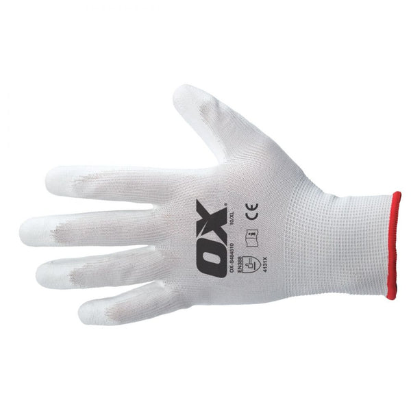 TRADEMATE Decorators Glove White -Size 10 (XL)