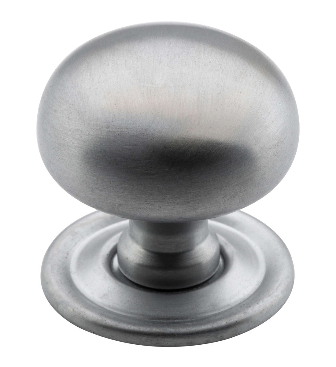 Cupboard Knob with Backplate Satin Chrome