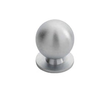 Victorian Cupboard Round Knob in Chrome Brass 25mm (Satin Chrome)