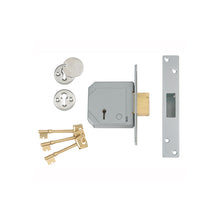 UNION 5 Lever Mortice DeadLock BS C Series 3G114E - 67mm Satin Chrome