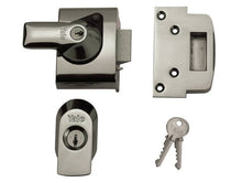 Yale Locks Nightlatch British Standard Lock 40mm Backset Chrome Finish